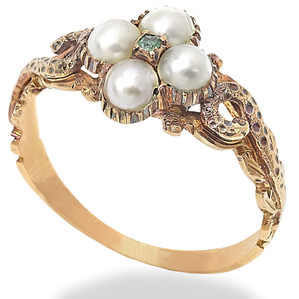 Golden Pearl Ring – Luna Divina Co.