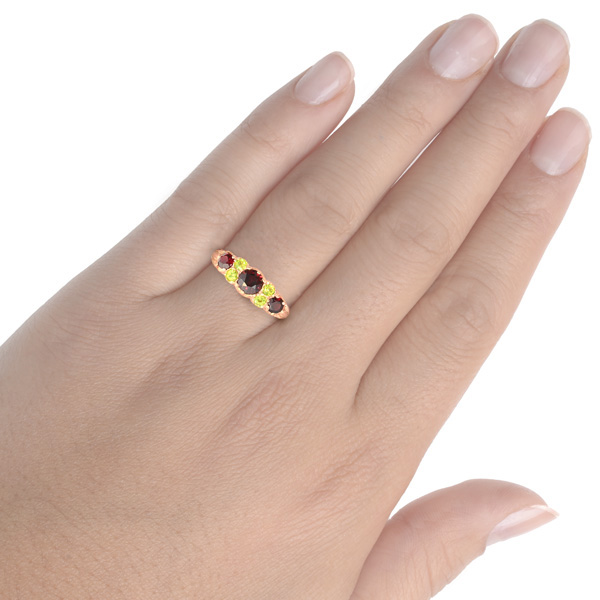 Jewelry Liquidation 14k Yellow Gold Genuine Garnet India | Ubuy
